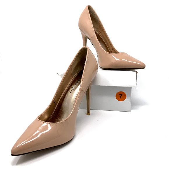 Madden Girl Heels Pink Taupe Nude Sz 7 - Picture 8 of 8